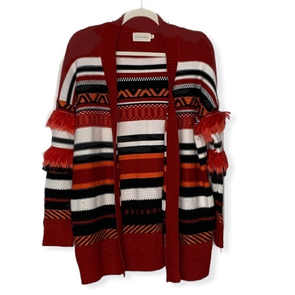 DREAMERS Striped Cardigan